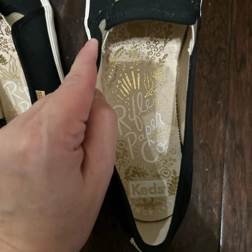 Keds Rifle Paper floral embellished Sneaker Sz 10 Platform Slip On Anthropologie - Picture 5 of 5